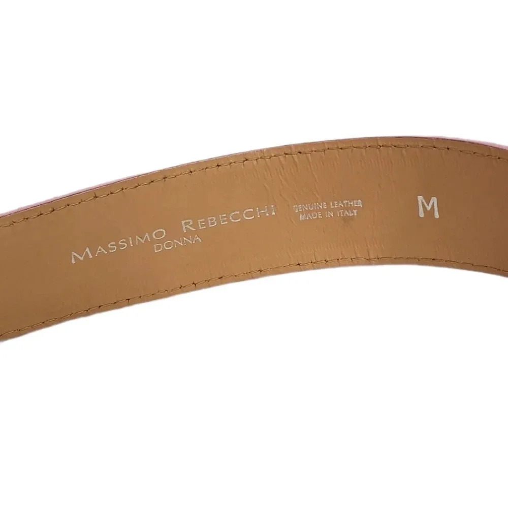 Massimo Rebecchi Donna Pink Leather Belt - Picture 3 of 3